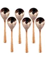 Indian Art Villa Steel Copper Rice Spoon