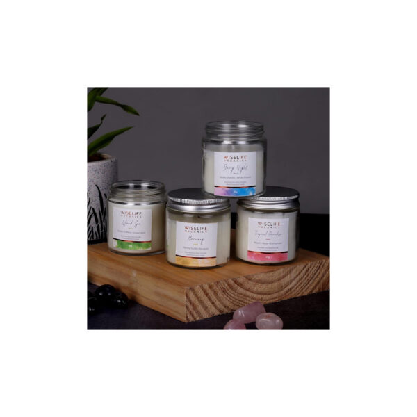WiseLife Organics Harmony Scented Candle | Smokeless Premium Soy Wax | 80 g Wax - Image 6