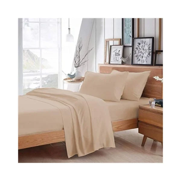 Indian Kingdom Beige Hotel Collection Bedsheet