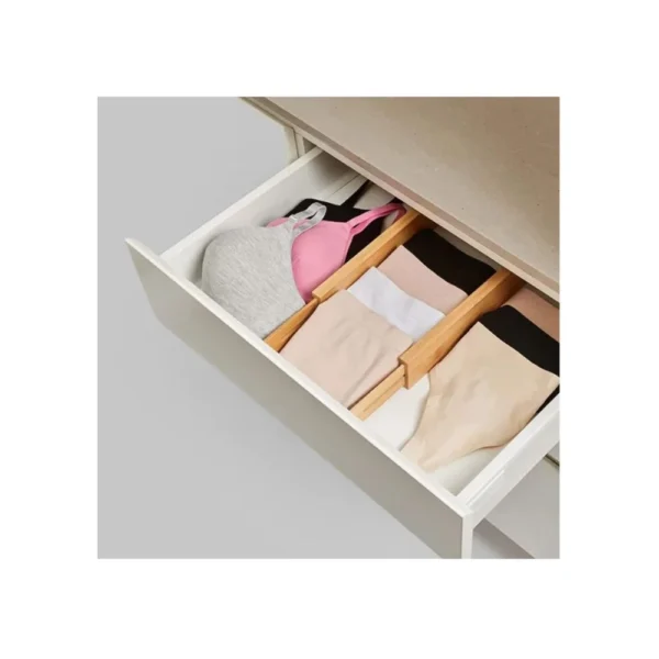 Bamboo Drawer Dividers | Drawer Separators Splitter - Image 4
