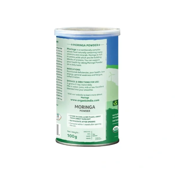 Organic India Moringa Powder | 100 g - Image 2