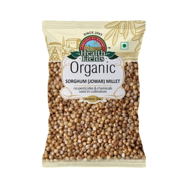 Health Fields Organic Sorghum Millet (Whole Jowar Seeds) | 1 kg