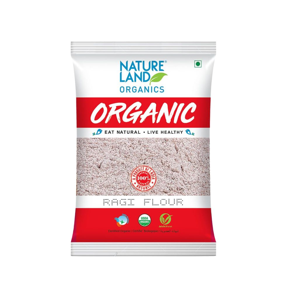 Natureland Organics Ragi Flour | 500 g