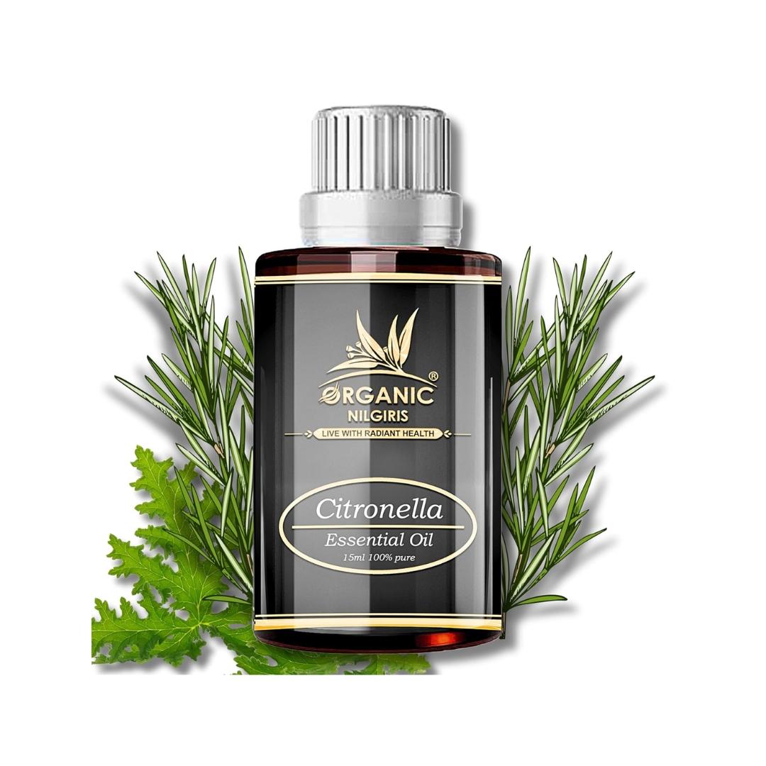 ORGANIC NILGIRIS – Live with Radiant Heath Citronella Essential  Oil | 200 G