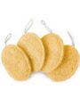 AGANIC - Premium Natural Loofah Body Scrubber for Bathing | Pack of 4