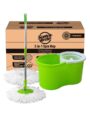 Scotch-Brite 2-in-1 Bucket Spin Mop (Green, 2 Refills), 4 Pcs | 1 kg