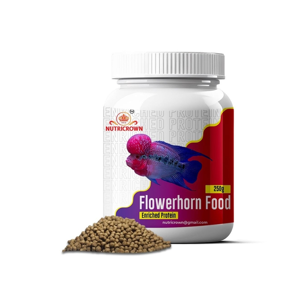 Nutricrown Protein Enriched FLOWERHORN Fish Food | 250 g