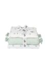 Masilo 100% Organic Muslin Mini Crib Set/Includes Blanket-Pillow-Bolsters/Essential Infant Cot Bedding Set/Soft & Comfortable/Baby Gift Set/Mini Newborn Nursery Bundle - Palm | ‎500 g