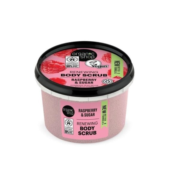 Organic Shop Body Scrub Natural Raspberry Cream | 250 ml