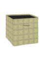 ArtzFolio Organic Net Foldable Open Storage Bin | Organizer Box, Toy Basket, Shelf Box, Laundry Bag | Canvas Fabric Cube-shaped; 12 x 12 x 12 inch | 350 g