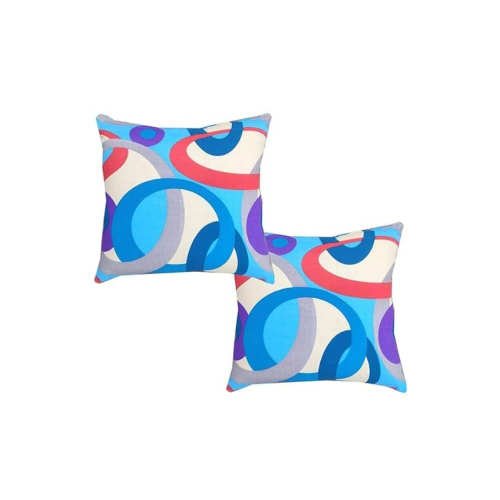 Nivedha Mattress- Organic Silk Cotton/kapok/Ilavam Panju/Semal Square Car Sofa Decorative/Hugging Pillow Multi Purpose Cushion, Size : 16″ x 16″ inches – Pack of 2 | 300 g
