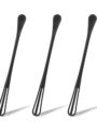 Siyanshu Multifunctional Mini Whisk,Mini Spoon,Small whisks for Cooking,Tiny Whisk 3 Pieces | 20 g
