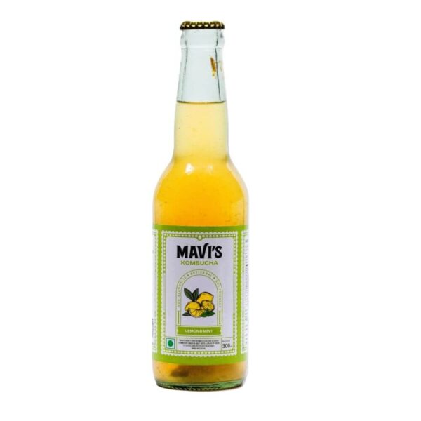 Mavi's Organic Lemon Mint & Basil Kombucha